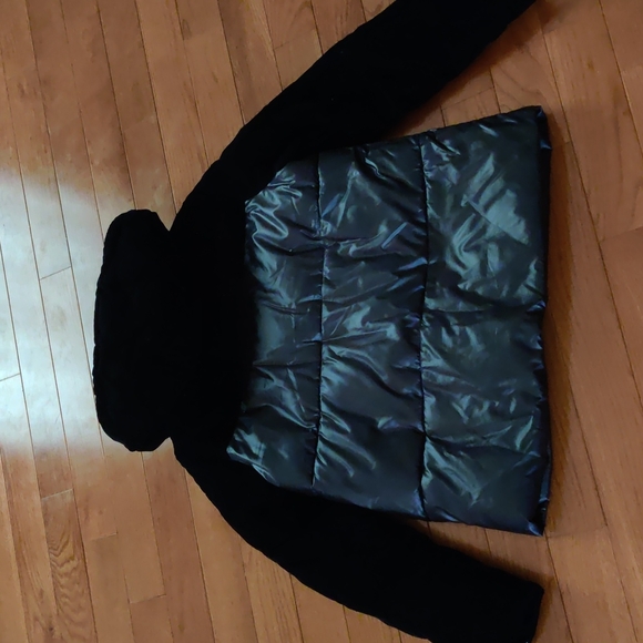 Women's Calvin Klein jacket puffer with velour - Picture 4 of 4